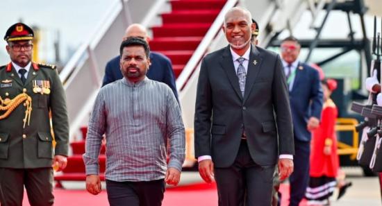 Sri Lanka President Welcomed To Maldives By Muizzu